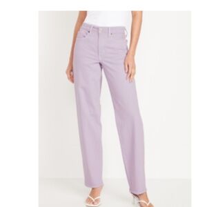 Old Navy Light Purple High-Rise Jeans